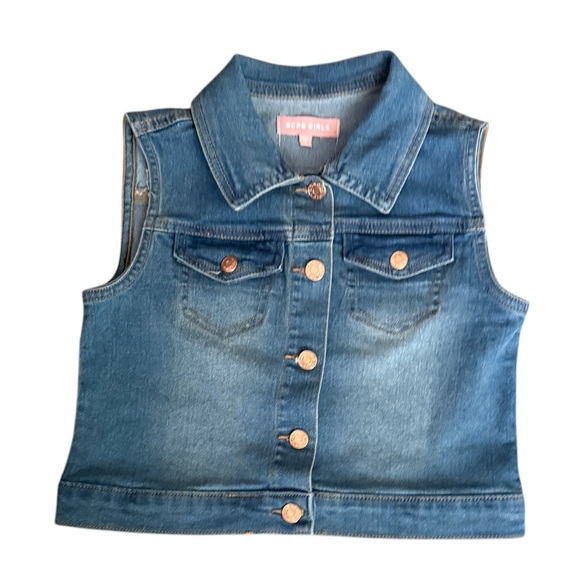 BCBGirld Denim Vest Girls - Picture 1 of 5